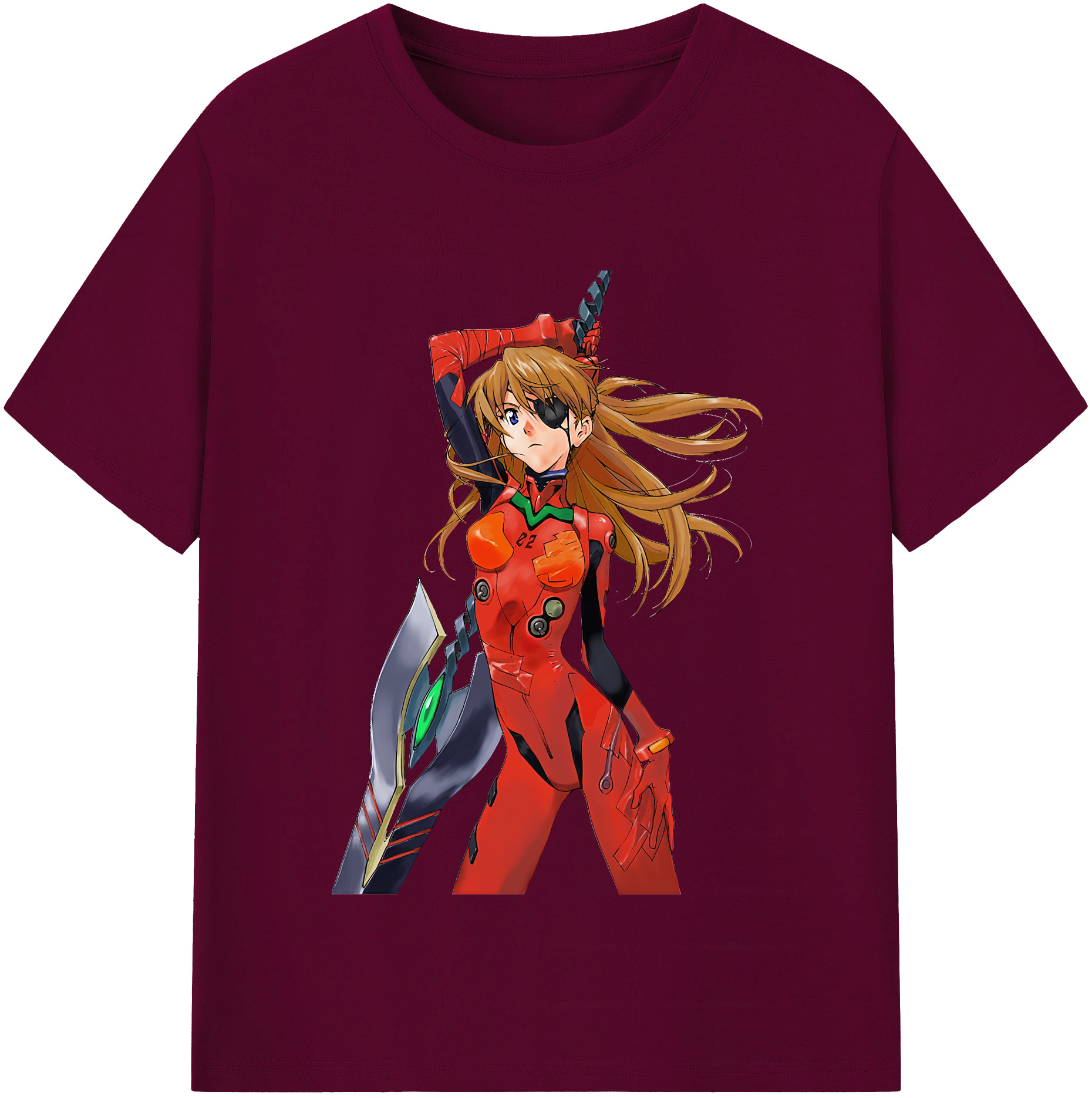（画像用） EVA 新世紀エヴァンゲリオン レディースカジュアルプリントTシャツ（綿100％）